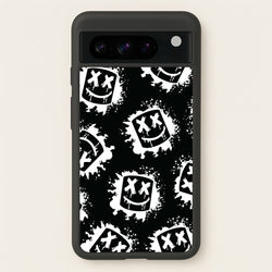 Black And White Helmet DJ Pattern  - Marshmello Phone Case for Google Pixel 8 Pro