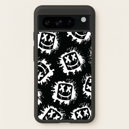 Black And White Helmet DJ Pattern  - Marshmello Phone Case for Google Pixel 8 Pro