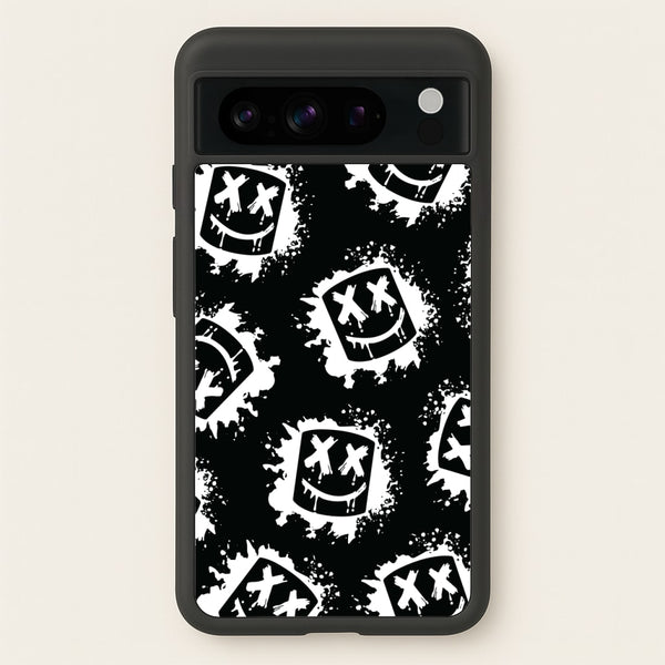 Black And White Helmet DJ Pattern  - Marshmello Phone Case for Google Pixel 8 Pro