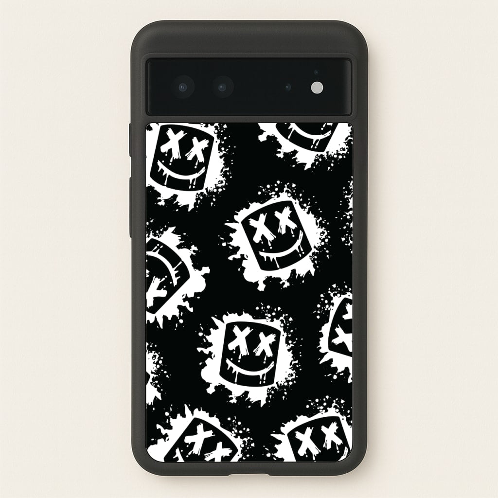 Black And White Helmet DJ Pattern  - Marshmello Phone Case for Google Pixel 6