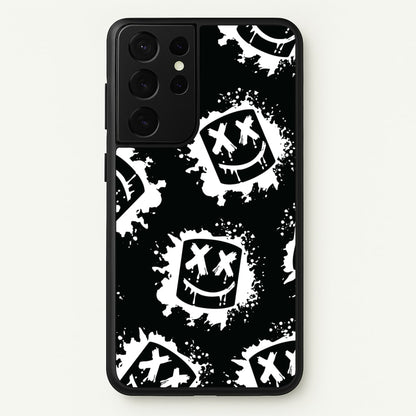 Black And White Helmet DJ Pattern  - Marshmello Phone Case for Galaxy S21 Ultra