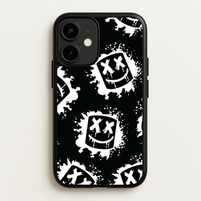 Black And White Helmet DJ Pattern  - Marshmello Phone Case for iPhone 12 Mini