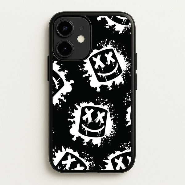 Black And White Helmet DJ Pattern  - Marshmello Phone Case for iPhone 12 Mini