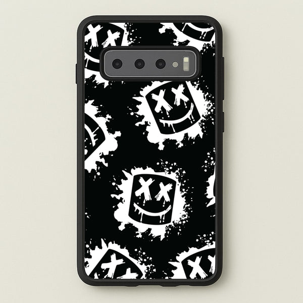 Black And White Helmet DJ Pattern  - Marshmello Phone Case for Galaxy S10