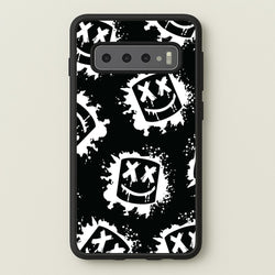 Black And White Helmet DJ Pattern  - Marshmello Phone Case for Galaxy S10 Plus