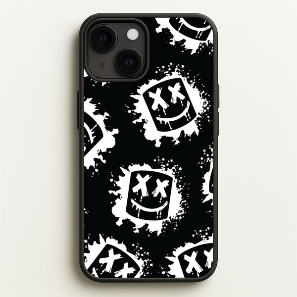 Black And White Helmet DJ Pattern  - Marshmello Phone Case for iPhone 13