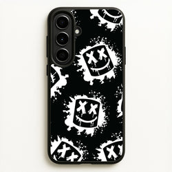 Black And White Helmet DJ Pattern  - Marshmello Phone Case for Galaxy A56