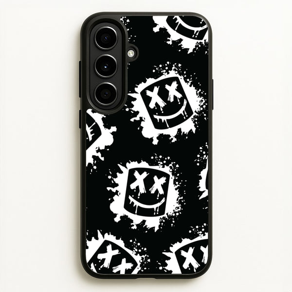 Black And White Helmet DJ Pattern  - Marshmello Phone Case for Galaxy A56