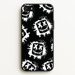 Black And White Helmet DJ Pattern  - Marshmello Phone Case for iPhone 5 / 5s / SE 2016
