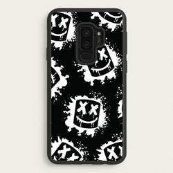 Black And White Helmet DJ Pattern  - Marshmello Phone Case for Galaxy S9 Plus