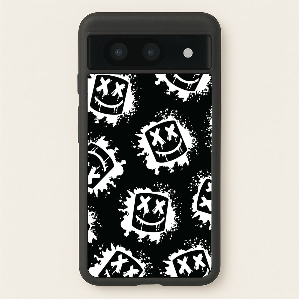 Black And White Helmet DJ Pattern  - Marshmello Phone Case for Google Pixel 8a