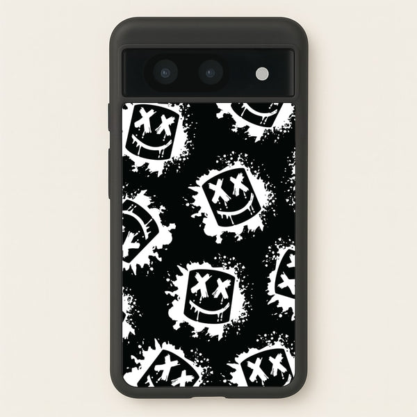 Black And White Helmet DJ Pattern  - Marshmello Phone Case for Google Pixel 8a