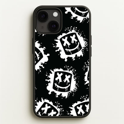 Black And White Helmet DJ Pattern  - Marshmello Phone Case for iPhone 13 Mini