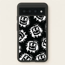Black And White Helmet DJ Pattern  - Marshmello Phone Case for Google Pixel 7 Pro