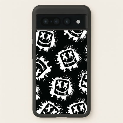 Black And White Helmet DJ Pattern  - Marshmello Phone Case for Google Pixel 7 Pro