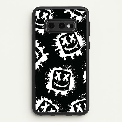 Black And White Helmet DJ Pattern  - Marshmello Phone Case for Galaxy S10e
