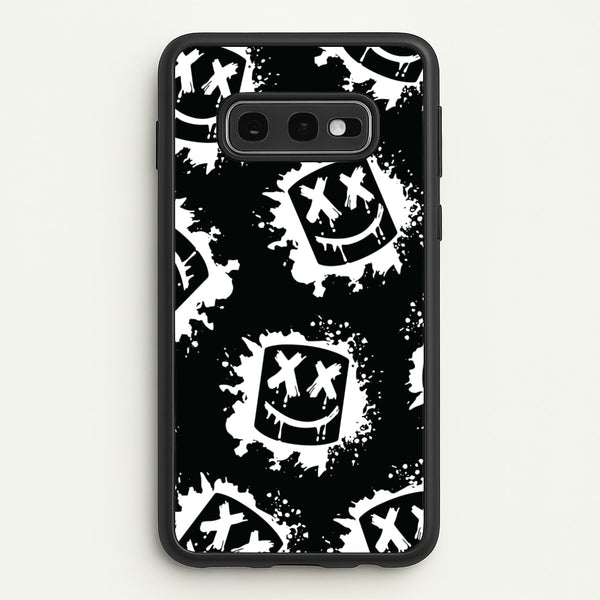 Black And White Helmet DJ Pattern  - Marshmello Phone Case for Galaxy S10e