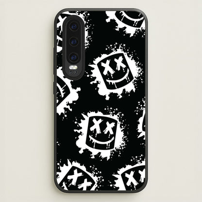 Black And White Helmet DJ Pattern  - Marshmello Phone Case for Huawei P30