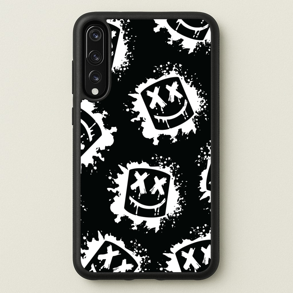 Black And White Helmet DJ Pattern  - Marshmello Phone Case for Huawei P20 Pro