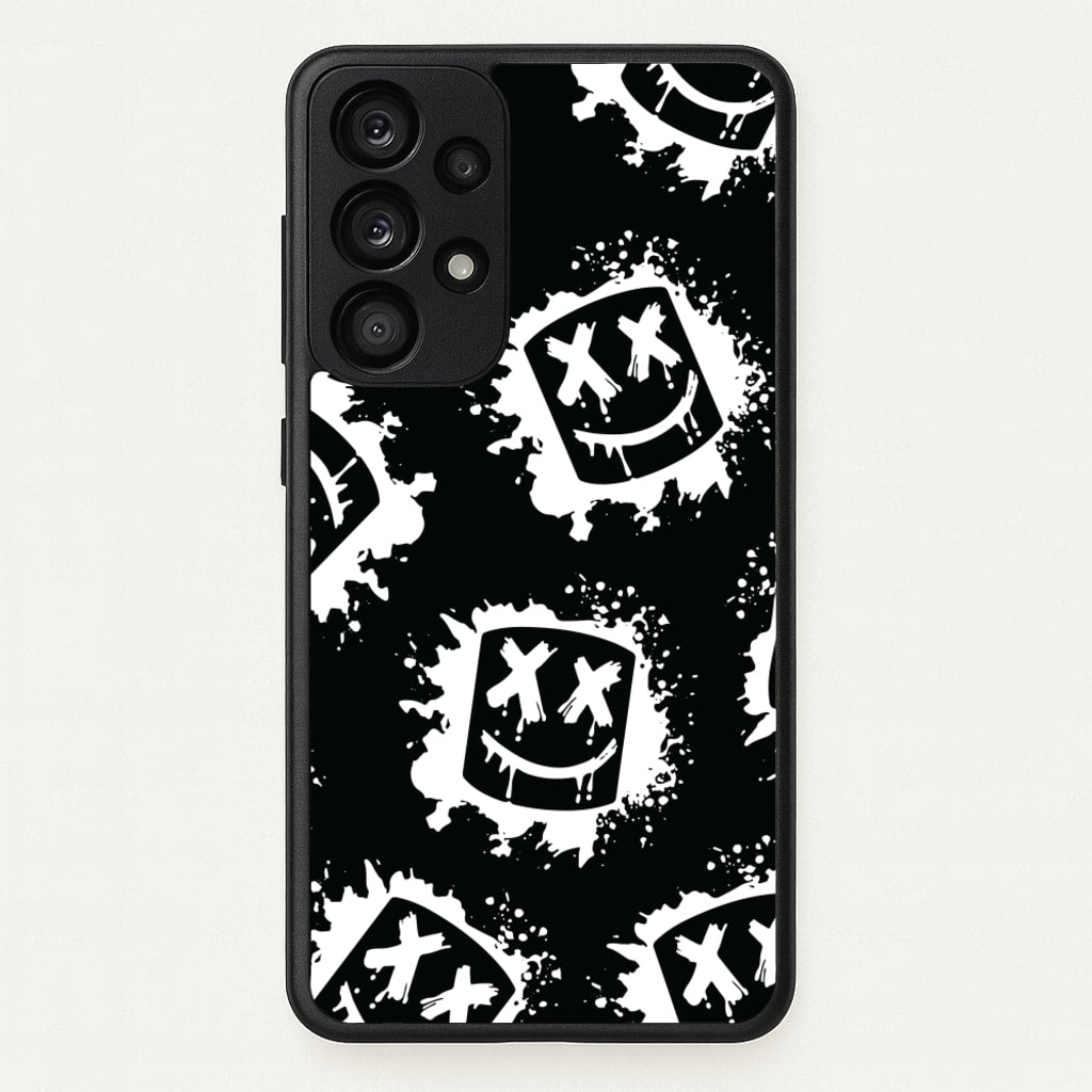 Black And White Helmet DJ Pattern  - Marshmello Phone Case for Galaxy A53
