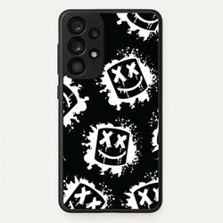Black And White Helmet DJ Pattern  - Marshmello Phone Case for Galaxy A53