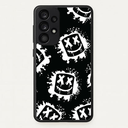 Black And White Helmet DJ Pattern  - Marshmello Phone Case for Galaxy A53