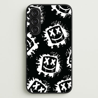 Black And White Helmet DJ Pattern  - Marshmello Phone Case for Galaxy S23FE