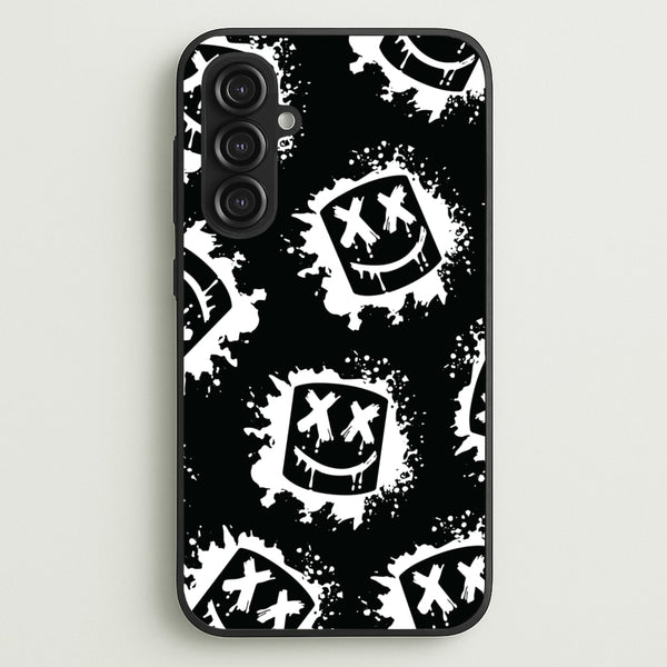 Black And White Helmet DJ Pattern  - Marshmello Phone Case for Galaxy S23FE