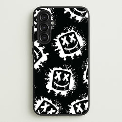 Black And White Helmet DJ Pattern  - Marshmello Phone Case for Galaxy A16