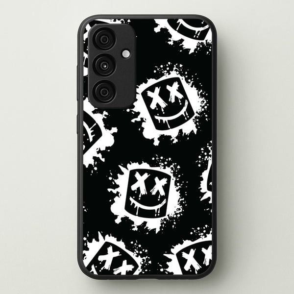 Black And White Helmet DJ Pattern  - Marshmello Phone Case for Galaxy A35