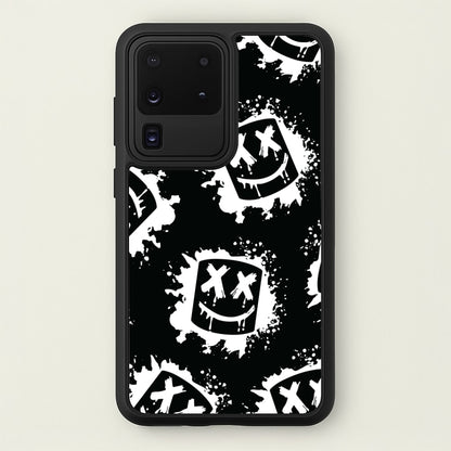 Black And White Helmet DJ Pattern  - Marshmello Phone Case for Galaxy S20 Ultra