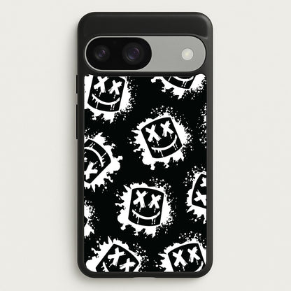 Black And White Helmet DJ Pattern  - Marshmello Phone Case for Google Pixel 9 / 9 Pro