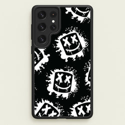 Black And White Helmet DJ Pattern  - Marshmello Phone Case for Galaxy S23 Ultra