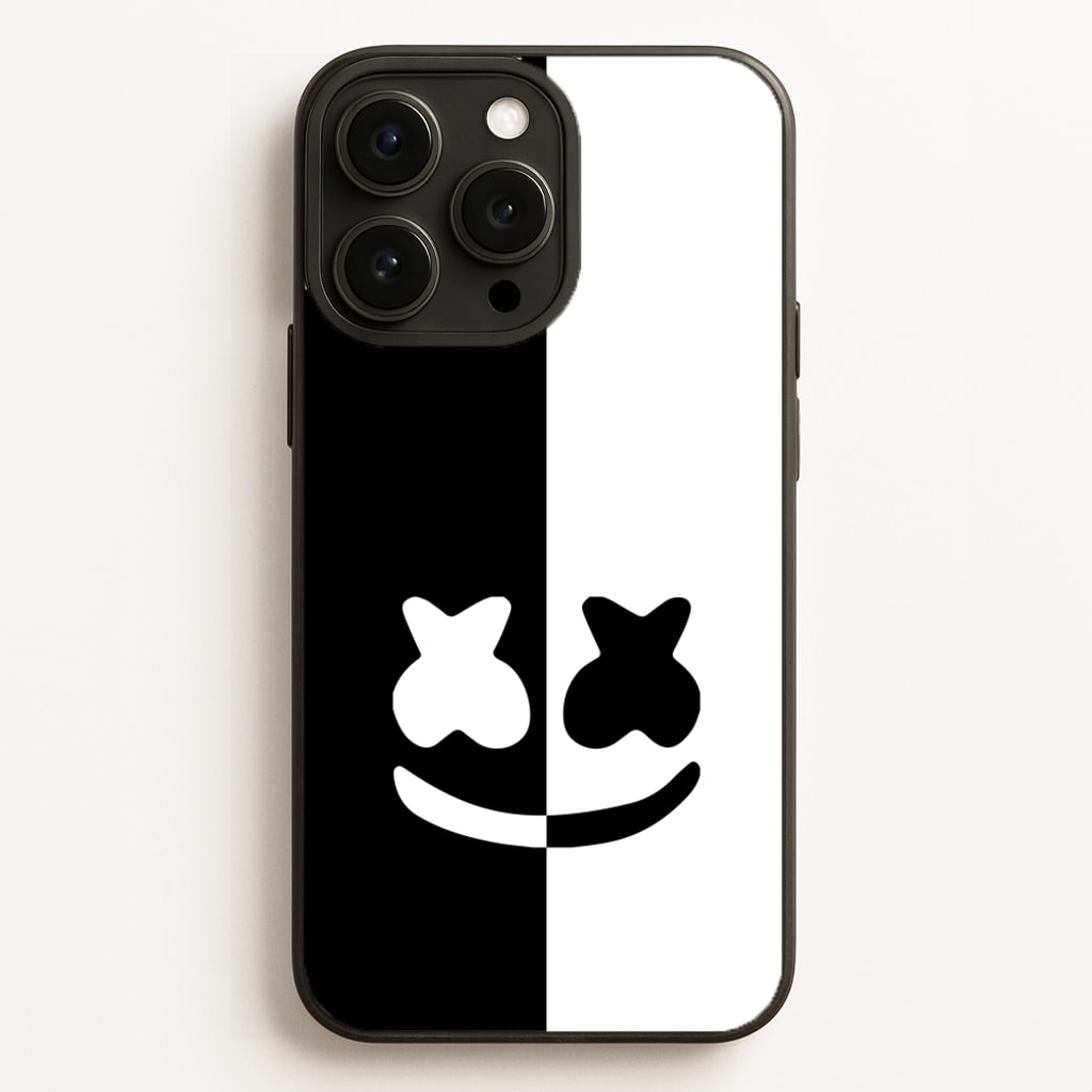 Dual Sides Helmet DJ  - Marshmello Phone Case for iPhone 16 Pro Max
