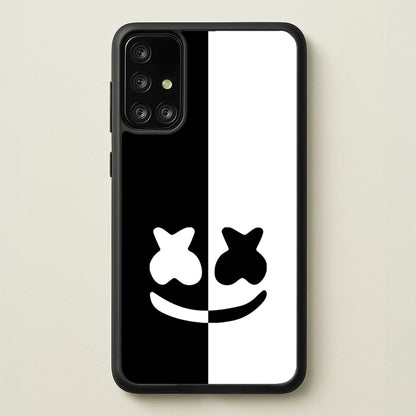 Dual Sides Helmet DJ  - Marshmello Phone Case for Galaxy A71