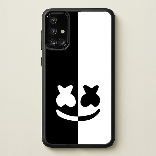 Dual Sides Helmet DJ  - Marshmello Phone Case for Galaxy A71