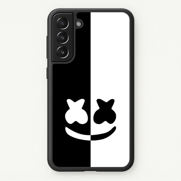Dual Sides Helmet DJ  - Marshmello Phone Case for Galaxy S21 Plus