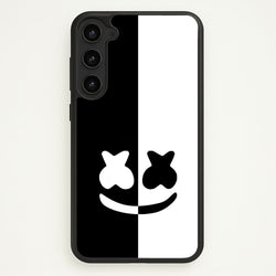 Dual Sides Helmet DJ  - Marshmello Phone Case for Galaxy S23