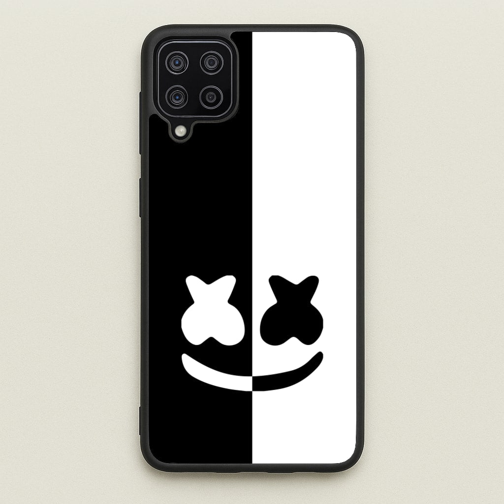 Dual Sides Helmet DJ  - Marshmello Phone Case for Galaxy A12