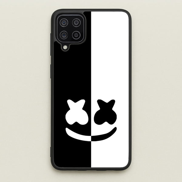 Dual Sides Helmet DJ  - Marshmello Phone Case for Galaxy A12