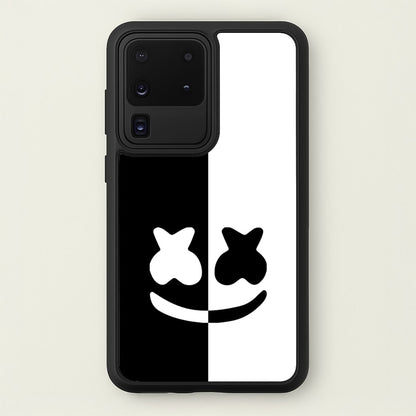 Dual Sides Helmet DJ  - Marshmello Phone Case for Galaxy S20 Ultra