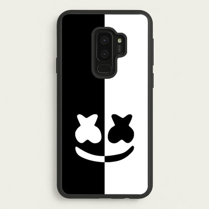 Dual Sides Helmet DJ  - Marshmello Phone Case for Galaxy S9 Plus