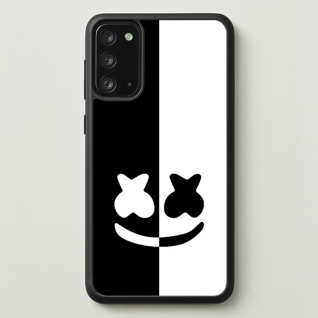 Dual Sides Helmet DJ  - Marshmello Phone Case for Galaxy Note 20