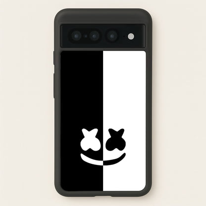 Dual Sides Helmet DJ  - Marshmello Phone Case for Google Pixel 7 Pro