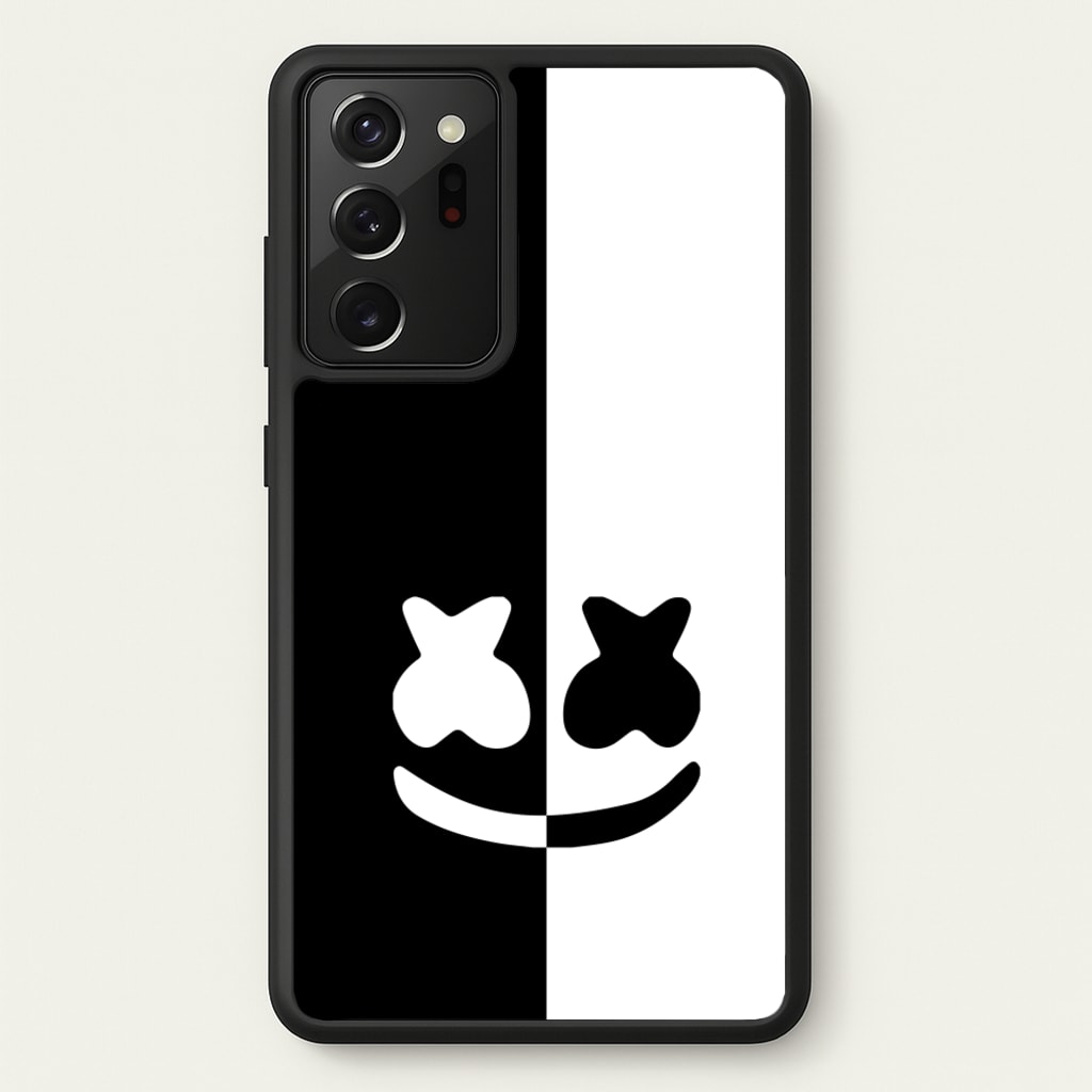 Dual Sides Helmet DJ  - Marshmello Phone Case for Galaxy Note 20 Ultra