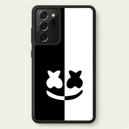 Dual Sides Helmet DJ  - Marshmello Phone Case for Galaxy Note 20 Ultra