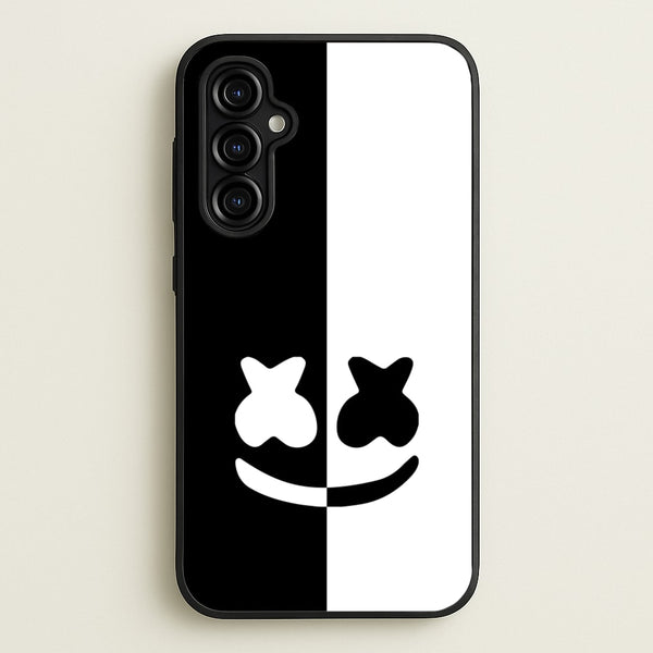 Dual Sides Helmet DJ  - Marshmello Phone Case for Galaxy A54