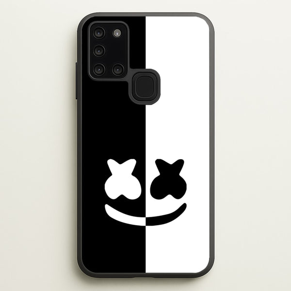 Dual Sides Helmet DJ  - Marshmello Phone Case for Galaxy A21s