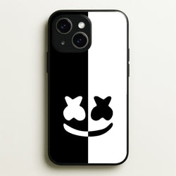 Dual Sides Helmet DJ  - Marshmello Phone Case for iPhone 14
