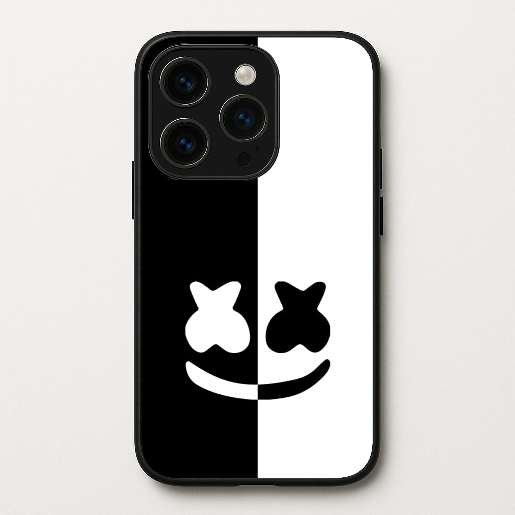 Dual Sides Helmet DJ  - Marshmello Phone Case for iPhone 15 Pro Max